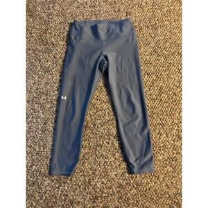 Women’s Under Armor Compression Heatgear Workout Pants Light Blue Size Large